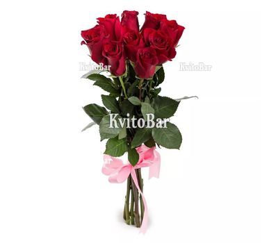 9 червоних троянд з Еквадору