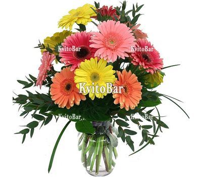 Букет 11 гербер