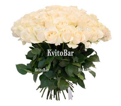 Букет 39 білих троянд