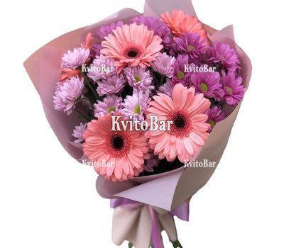 Chrysanthemums and gerberas