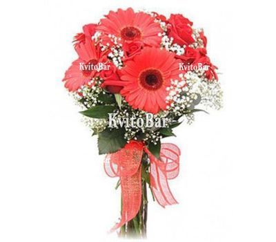 Гербери і троянди