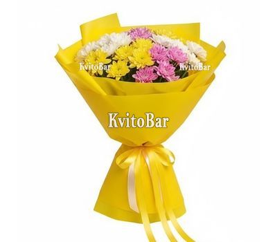 Chrysanthemums in bouquet
