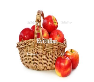 Кошик з яблуками