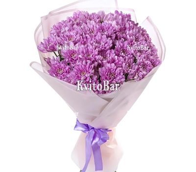 Ніжний букет із хризантем