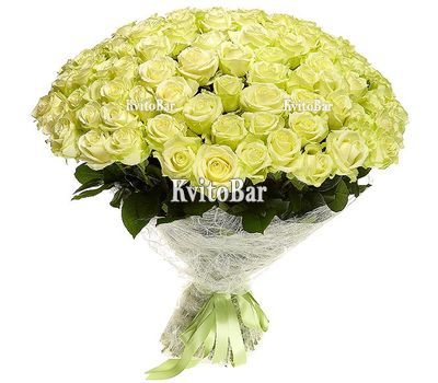 101 белая роза