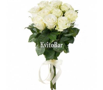 11 white roses