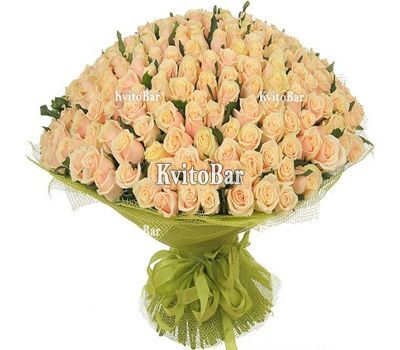 251 кремовая роза 60 см