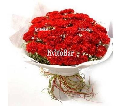 51 червона гвоздика