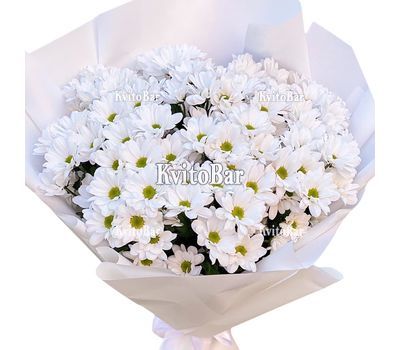 Букет 17 ромашкових хризантем