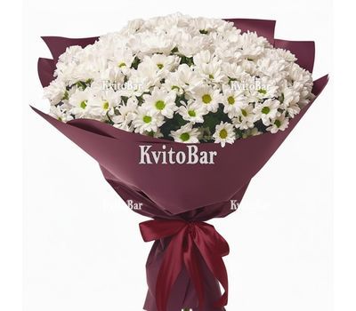 Букет 19 ромашкових хризантем