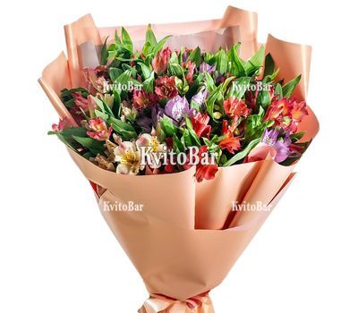 Букет 25 альстромерій