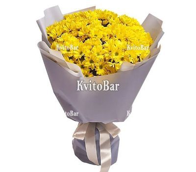 Букет 9 ромашкових хризантем