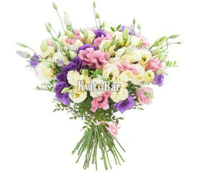 Букет з різнокольорових еустом