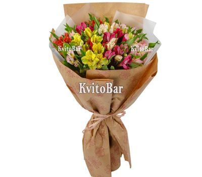 Букет из 11 альстромерий
