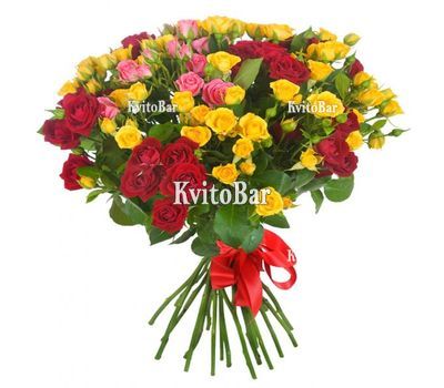 Bouquet of 23 spray roses