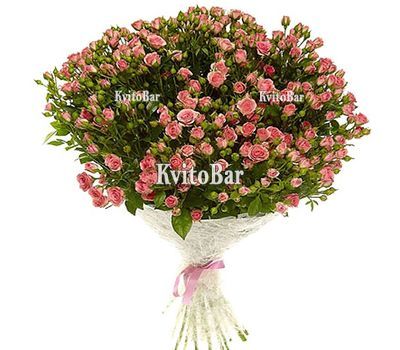 Букет із 51 кущової троянди