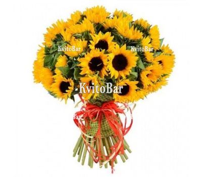 Букет із 51 соняшника
