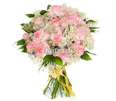 Букет із рожевих гвоздик