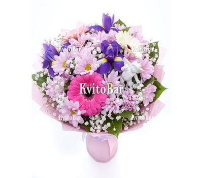 Букетик з ірисами