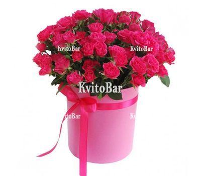 Букет у рожевій коробці