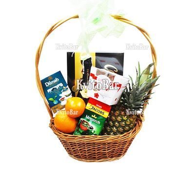 Кошик подарунковий з ананасом