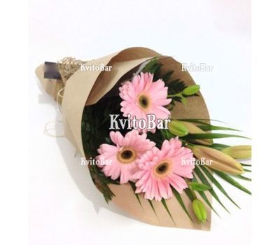 Лілія і гербери