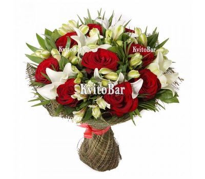 Незвичайний букет квітів