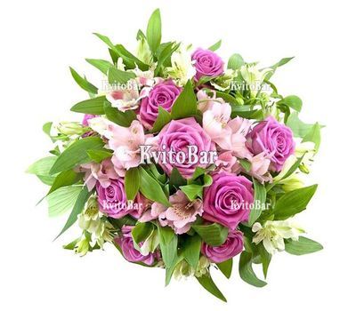 Рожевий букет квітів