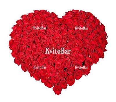 Серце з 101 троянди