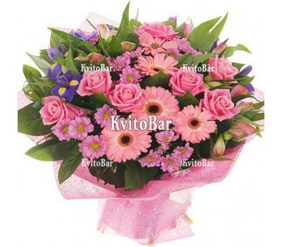 Шикарний букет квітів мікс