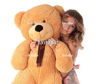 Світло-коричневий м'який ведмедик 120 см