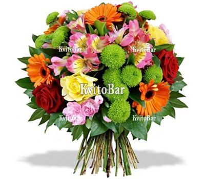 Веселий букет квітів