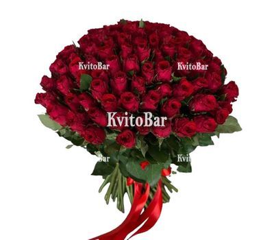 101 червона троянда 40 см