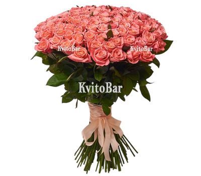 101 помаранчева троянда 60 см