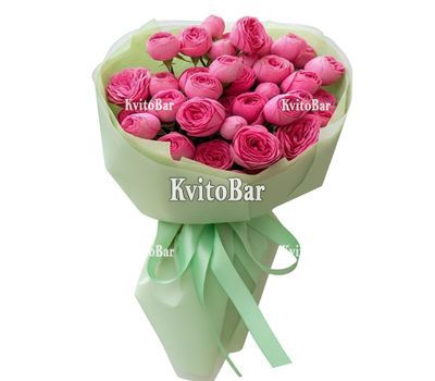 11 кустовых пионовидных роз