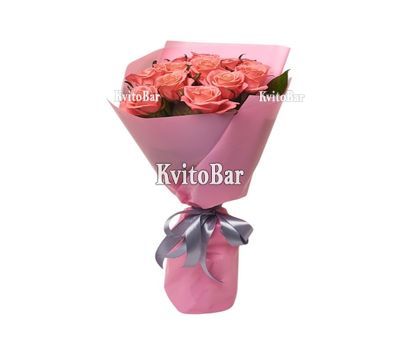 15 помаранчевих троянд