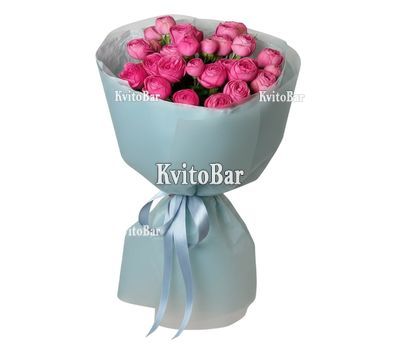 7 кустовых пионовидных роз