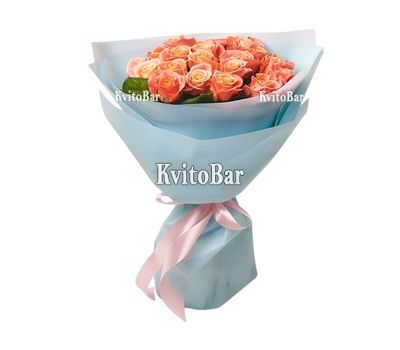 Букет помаранчевих троянд