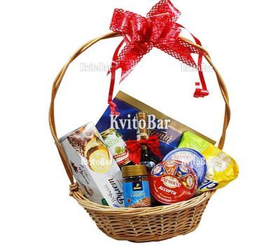 Подарунковий кошик з вином